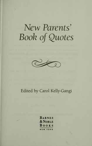 New parents' book of quotes