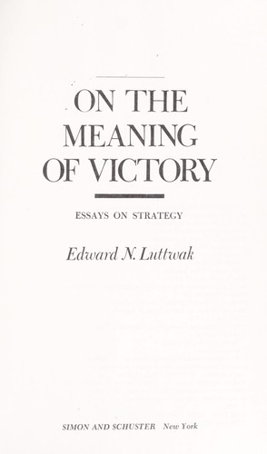 On the meaning of victory