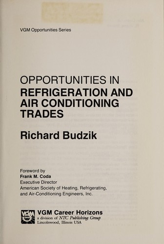Opportunities in refrigeration and air conditioning trades