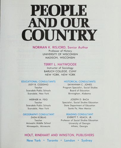 People and our country