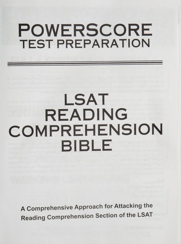 LSAT Reading Comprehension Bible