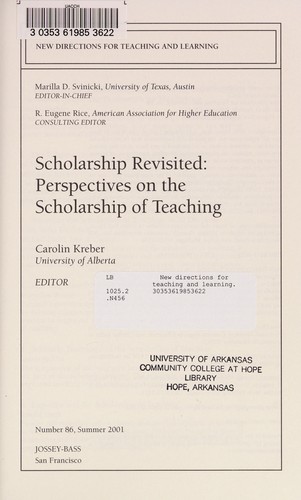 Scholarship revisited