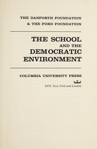 The School and the democratic environment