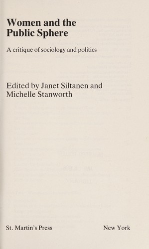 Women and the public sphere