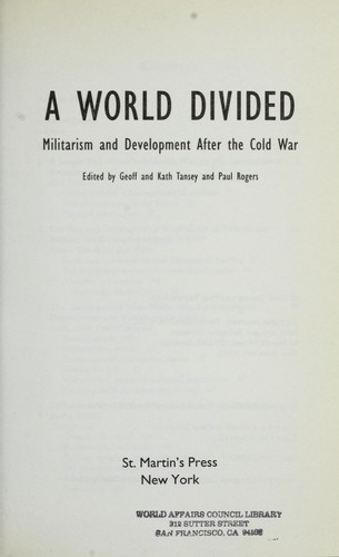 A world divided