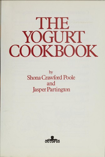 The yogurt cookbook