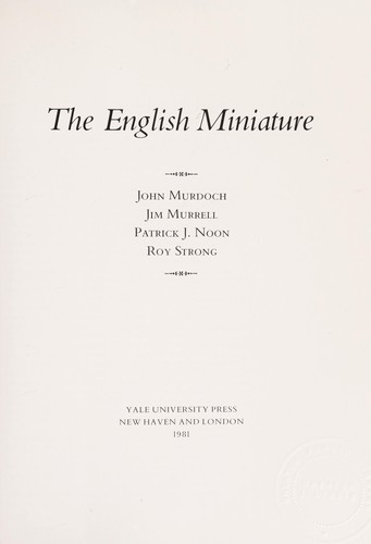 The English Miniature