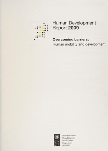 Human Development Report 2009