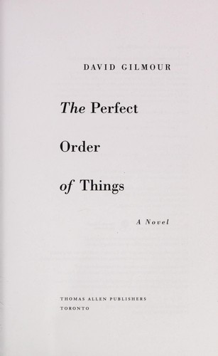 The Perfect Order of Things