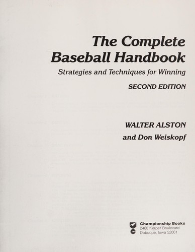 The Complete Baseball Handbook