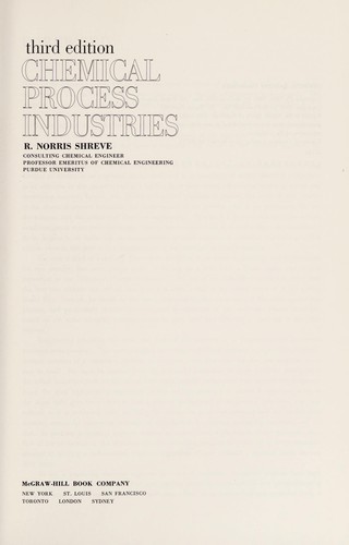 The Chemical Process Industries