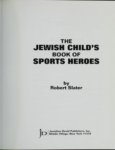 The Jewish child's book of sports heroes