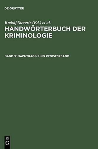 Nachtrags- Und Registerband (German Edition)