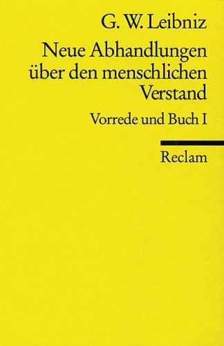Neue Abhandlungen über den menschlichen Verstand.
