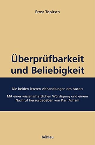 Überprüfbarkeit und Beliebigkeit