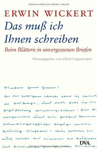 Das muß ich Ihnen schreiben