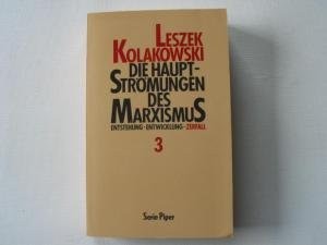 Die Hauptstroemungen Des Marxismus