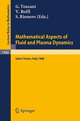 Mathematical Aspects of Fluid and Plasma Dynamics: Proceedings of an International Workshop held in Salice Terme, Italy, 26-30 September 1988 (Lecture Notes in Mathematics)