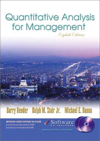 Quantitative Analysis for Management and Student CD-ROM