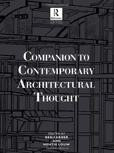 Companion to contemporary architectural thought