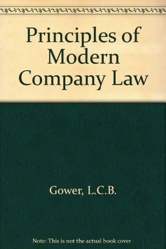 The Principles of Modern Company Law