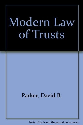 Modern Law of Trusts