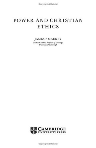 Power and Christian Ethics