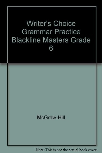 Writer's Choice Grammar Practice Blackline Masters Grade 6