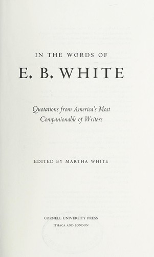 In the Words of E.B. White