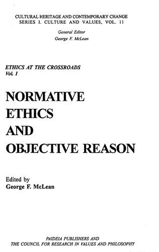 Ethics at the Crossroads