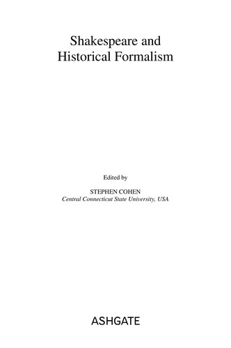 Shakespeare and historical formalism