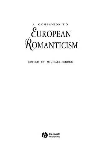 A companion to European romanticism