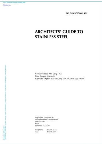 Architects' guide to stainless steel