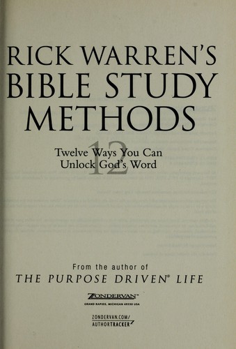 Rick Warren's Bible Study Methods