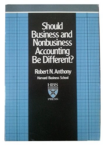 Should business and nonbusiness accounting be different?