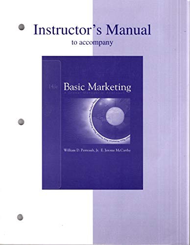 Instructor's Manual to Accompany Basic Marketing