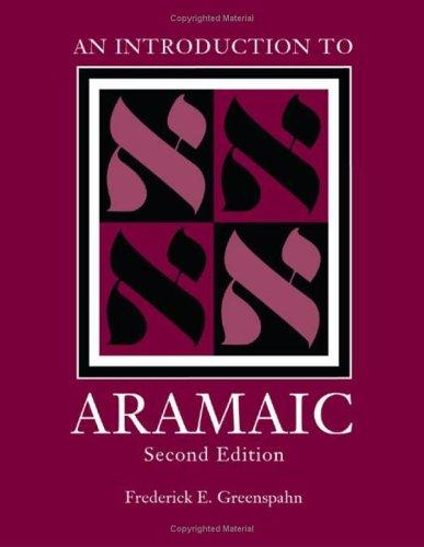 An Introduction to Aramaic (Resources for Biblical Study) (Resources for Biblical Study)