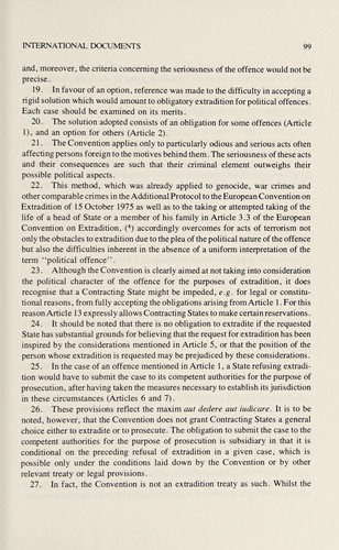 Control of terrorism