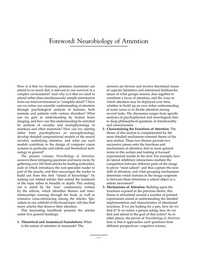 Neurobiology of attention
