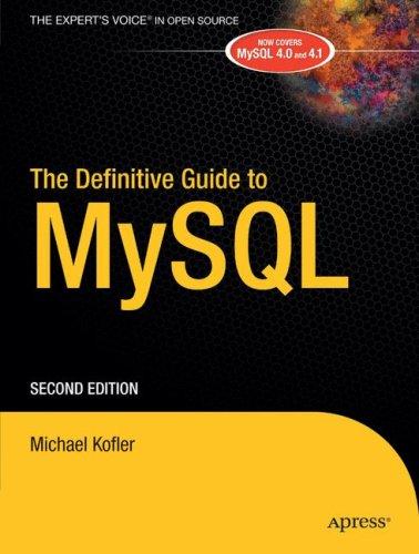 The definitive guide to MySQL