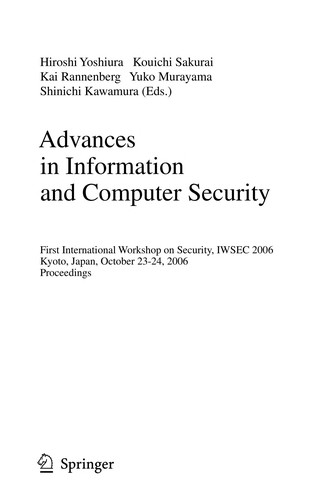 Advances in Information and Computer Security