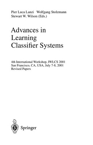 Advances in learning classifier systems