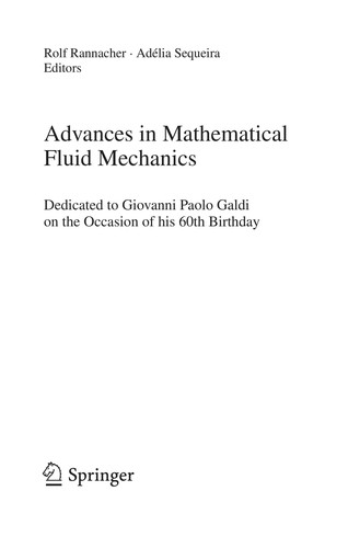 Advances in Mathematical Fluid Mechanics