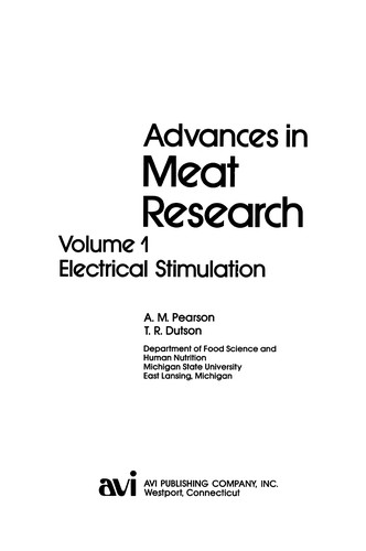 Advances in Meat Research