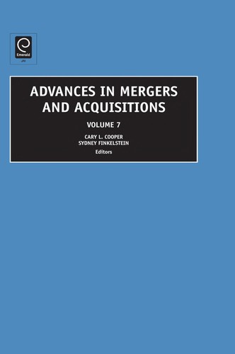 Advances in Mergers & Acquisitions