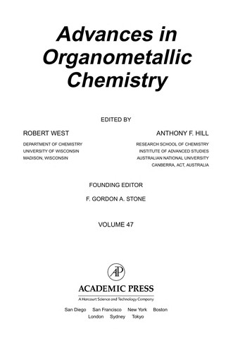 Advances in organometallic chemistry