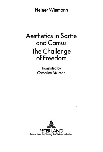 Aesthetics in Sartre and Camus