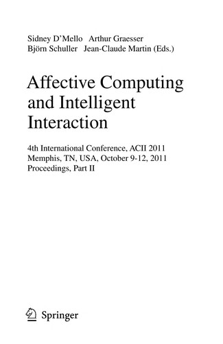 Affective Computing and Intelligent Interaction