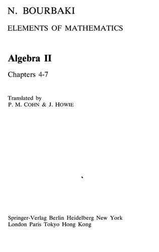 Algebra II
