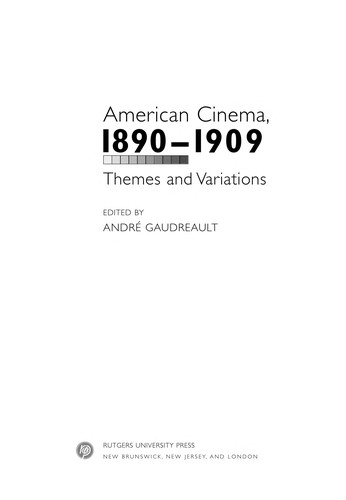 American Cinema, 1890-1909